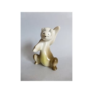 Antique bear,dancing bear Vintage porcelain animal figurine,FREE SHIPPING WORLDWIDE