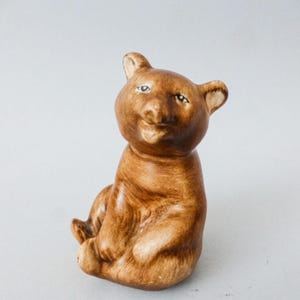 Vintage pottery bear figurine FREE SHIPPING