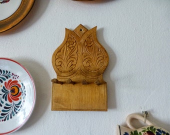 Vintage wood wall holder,kitchen rack ,+gift jewelry rustic peg FREE SHIPPING