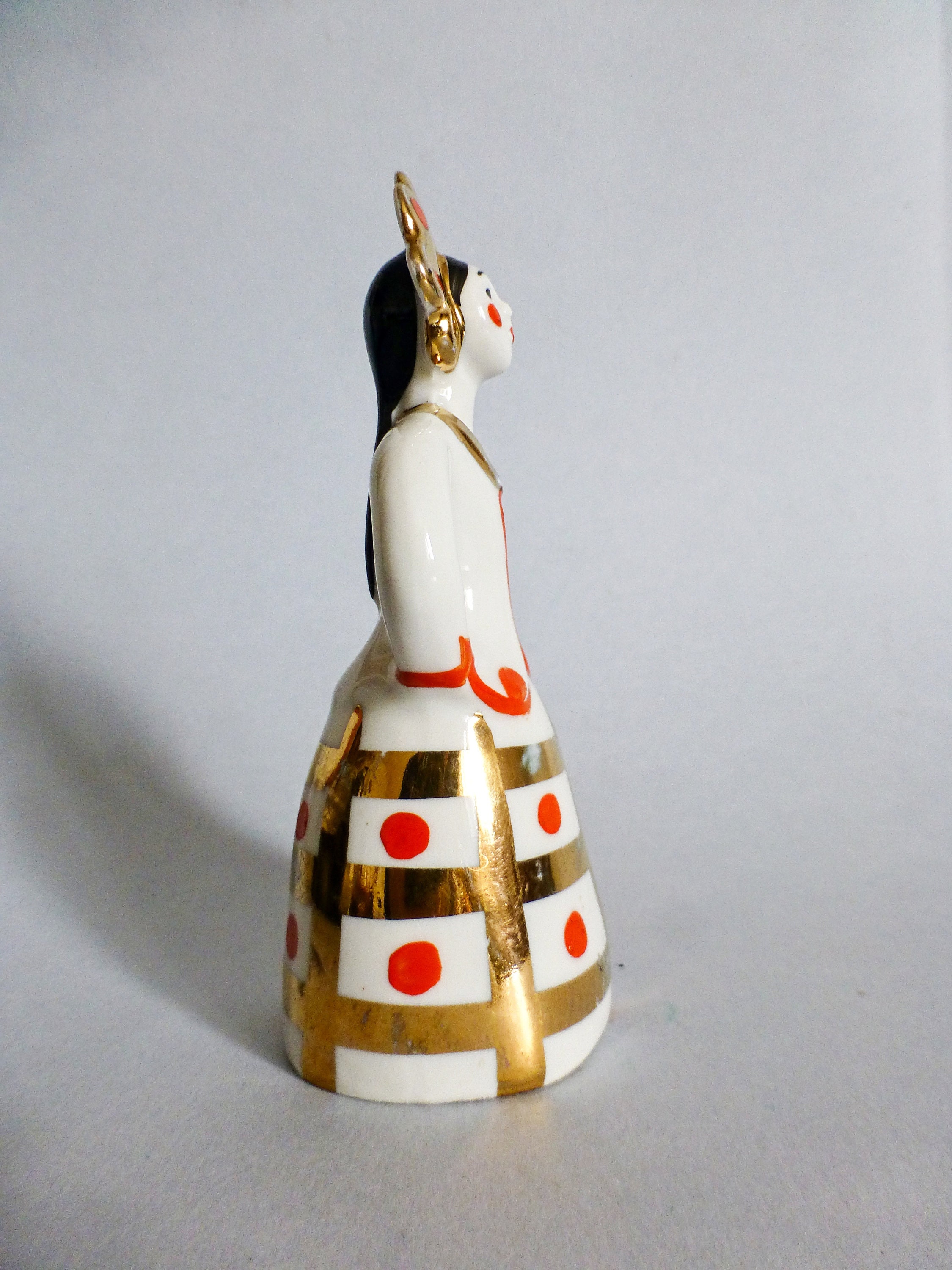 ヴィンテージ磁器製ロシア女性置物、手描き - Etsy 日本