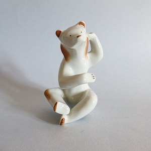 Vintage Hungarian Ice bear,polar bear porcelain animal  figurine,bear,bear cub FREE SHIPPING