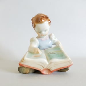 Herend Porcelain Girl Figurine: Hand-Painted Hungarian Vintage Decor