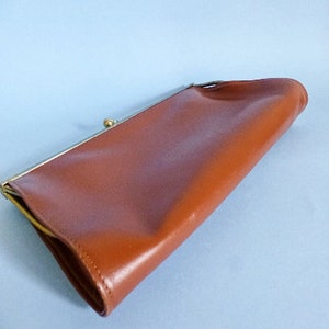 Vintage Leather Handbag,Women bag,clutch bag,original vintage evening bag FREE SHIPPING image 2