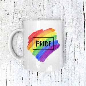 Pride Month LGTBQ Ceramic Mug Pride Celebrate image 1