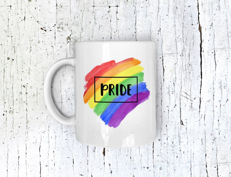 Pride Month LGTBQ Ceramic Mug Pride Celebrate image 1