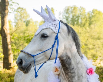 white unicorn fly bonnet, unicorn, fly bonnet white silver, birthday gift, unicorn white, wedding present gift