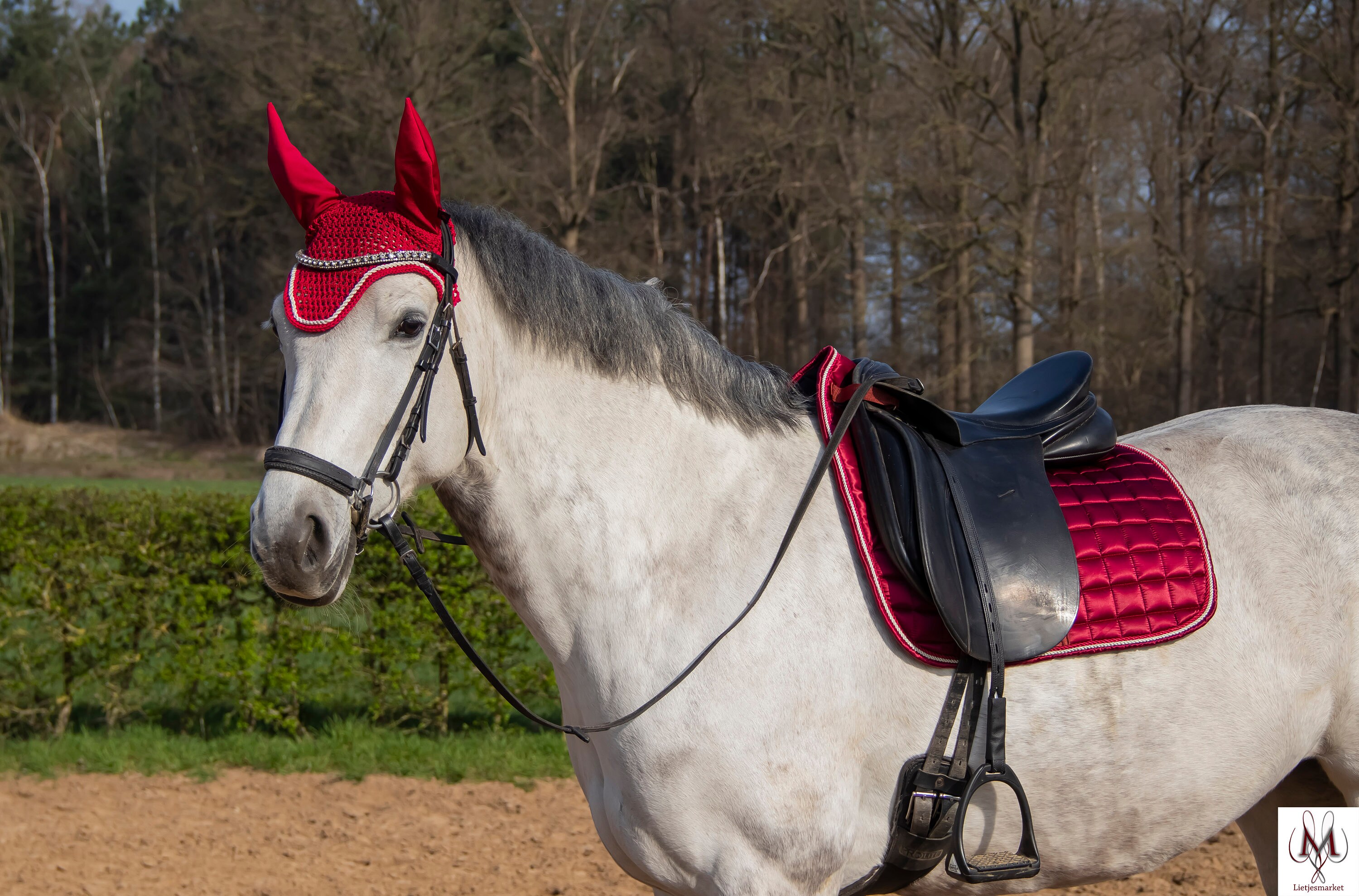Abbylike 6 Pcs Christmas Holiday Santa Leg Wraps With Faux Fur Trim Holiday Santa Horse Hat All Purpose Santa Saddle Pad For Christmas Horse Costume Accessories P 49753867