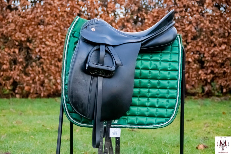 Forest Green Saddle Pad Saddle Pad Green Dressage Saddle Pad Etsy