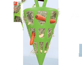 Hay Horse toy, slowfeder on a rope for stable or paddock.