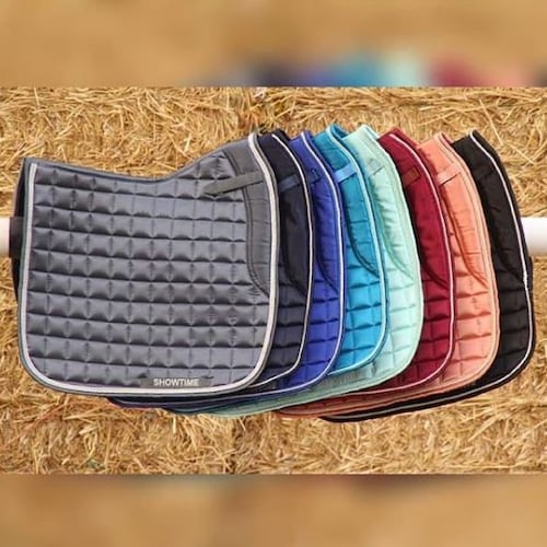 Burgundy Red Glossy Dressage or Jumping Saddle Pad for the Etsy