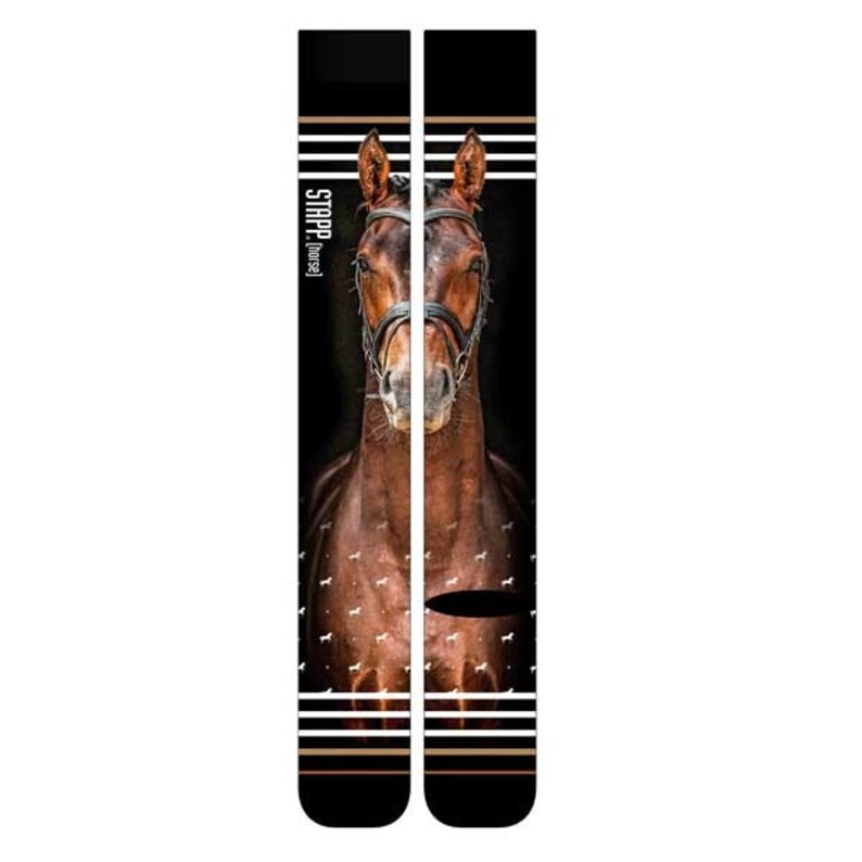 jumper horse stock row socks stockings pony trendy stockings Knee stockings with print stapp horse socks horse row socks with image