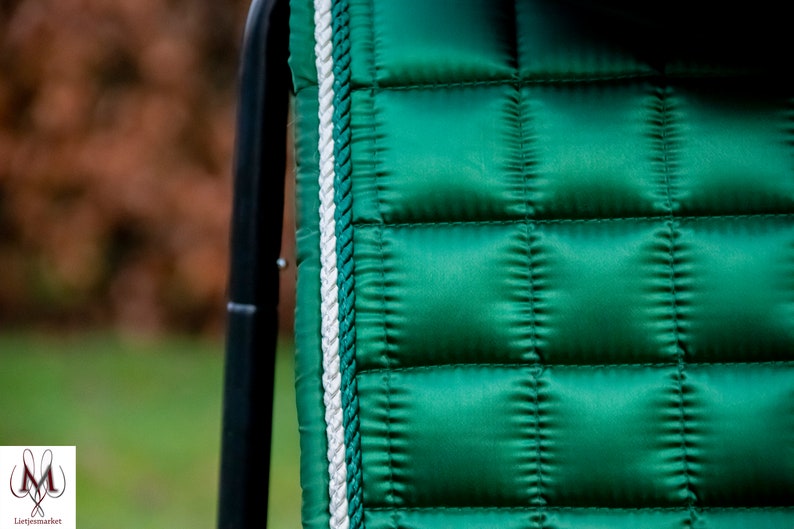 Forest Green Saddle Pad Saddle Pad Green Dressage Saddle Pad Etsy