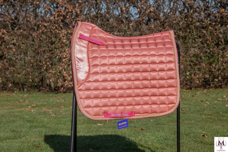 Peach Pink Saddle Pad Saddle Pad Peach Dressage Saddle Pad Etsy
