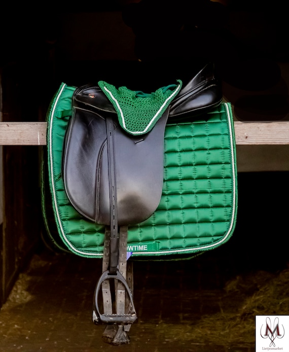Forest Green Equestrian Horse Riding Girth Pad For Saddle