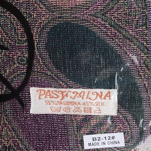 Shawl Wrap Pashmina/Light Pink/Olive Green/Dark Green woven with Yellow/ Gold fringe/Fashion