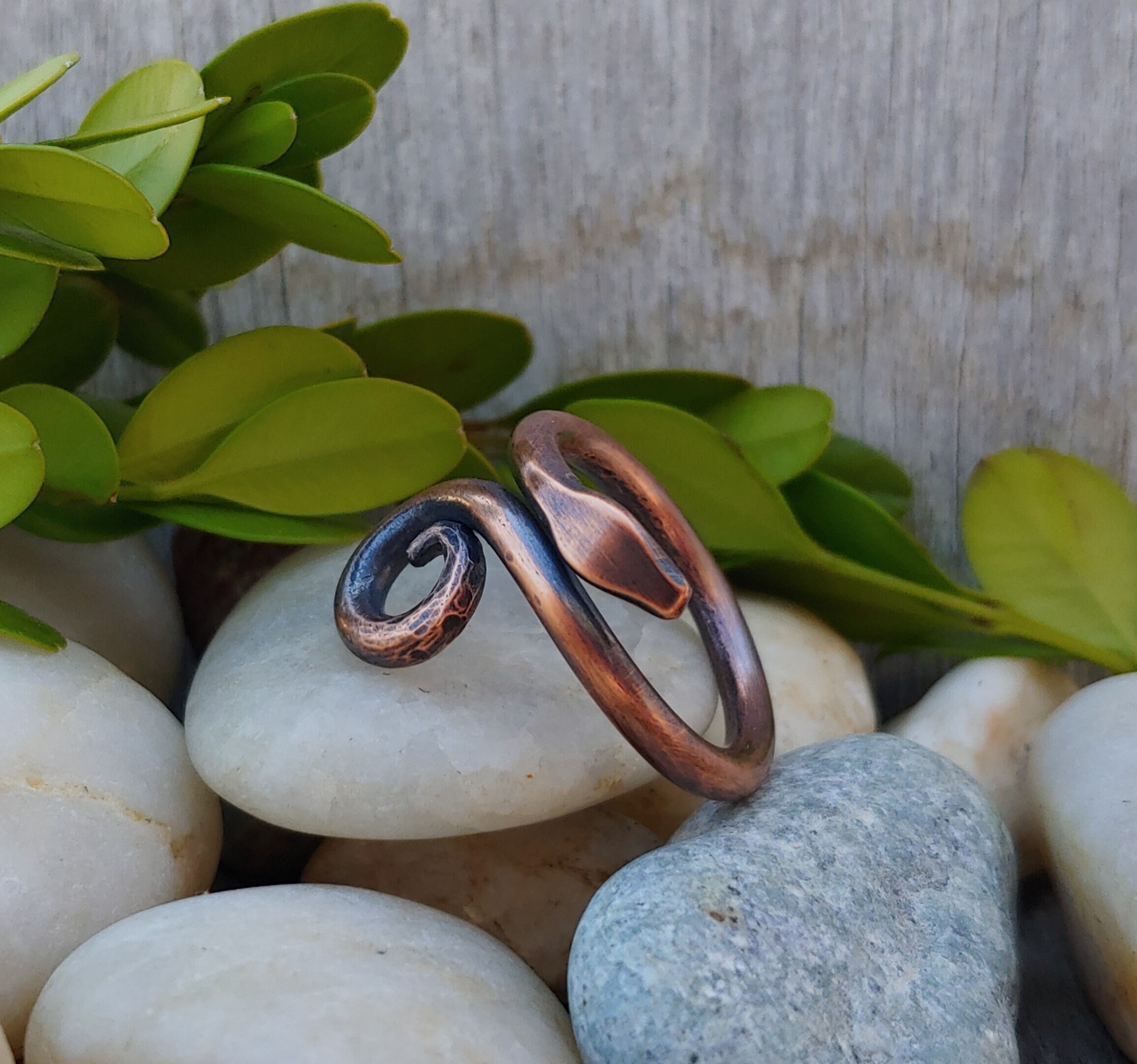 Buy Copper Snake Ring Provides the Fundamental Support, Copper Snake Ring,sarpa  Sutra, Copper Consecrated Snake Ring, Copper Snake Ring Benefits Online in  India - Etsy