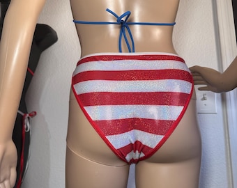 full coverage 4th of July Bikini set