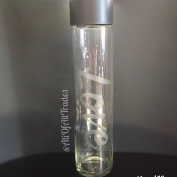 Etched VOSS Glass Water Bottles Sealed Still or Sparkling Etsy