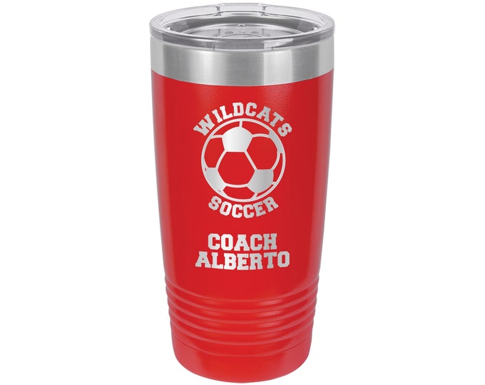 Soccer Coach Tumbler // Personalized Engraved // Custom // Mug