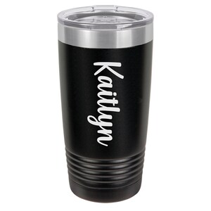 Custom Name Tumbler // Personalized Engraved Travel Tumbler //Double Wall // Vacuum Insulated // 2x Heat and Cold Resistant // Gift