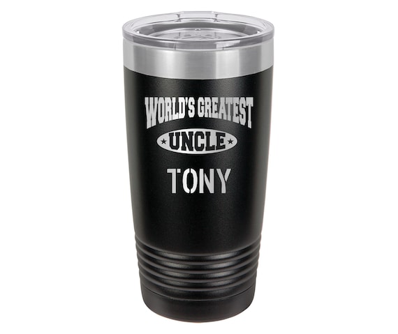 World's Greatest Uncle Travel Tumbler  // Personalized Engraved // Custom // Mug