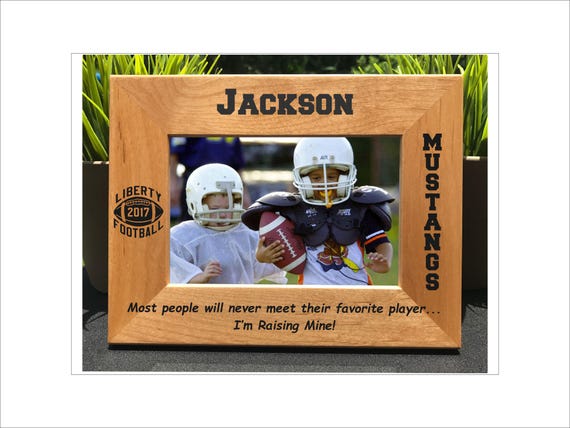 Football // Personalized Engraved Photo Frame // Picture Frame // Gift