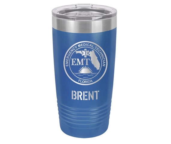 Florida EMT / Emergency Medical Technician Travel Tumbler // Personalized Engraved // Custom // Mug