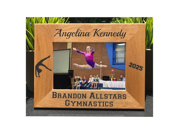 Gymnastics // Personalized Engraved Photo Frame // Picture Frame // Gift // Gymnast
