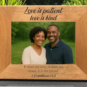 Custom Engraved Bible Verse Picture Frame | Personalized Photo Frame Gift