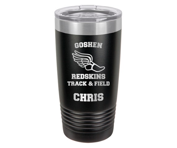 Track and Field Runner Tumbler // Personalized Engraved // Custom // Mug