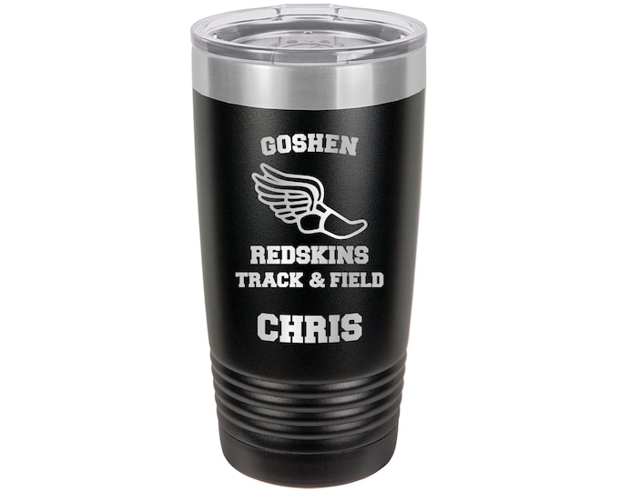 Track and Field Runner Tumbler // Personalized Engraved // Custom // Mug