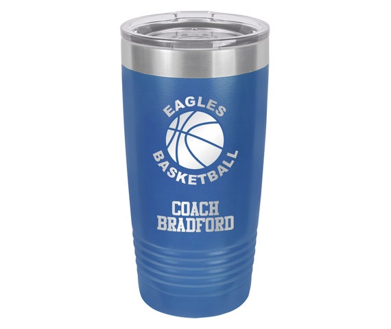 Basketball Coach Tumbler // Personalized Engraved // Custom // Mug