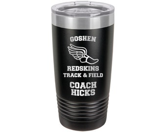 Track and Field Coach Tumbler // Personalized Engraved // Custom // Mug