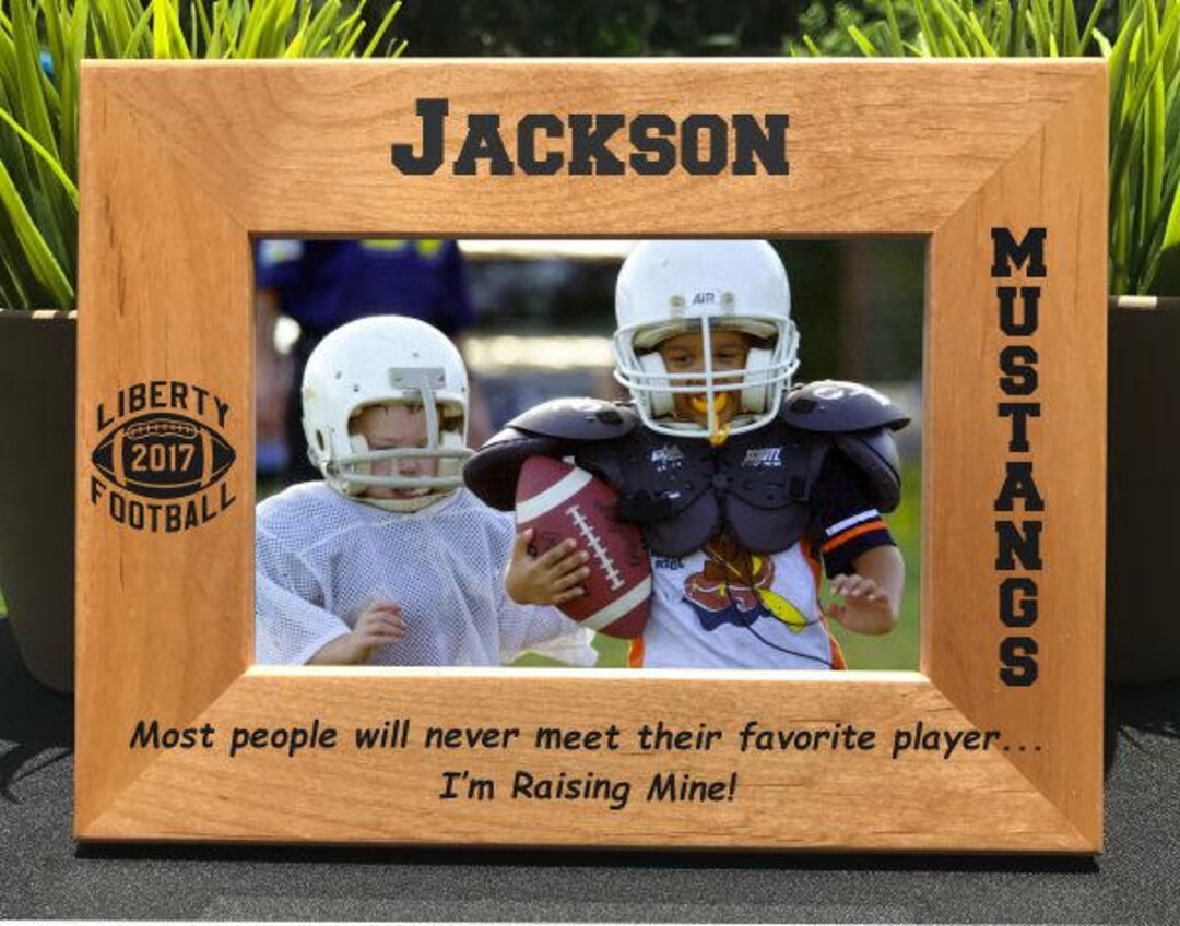 Football // Personalized Engraved Photo Frame // Picture Frame // Gift