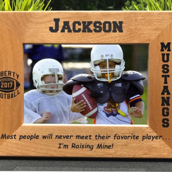 Football // Personalized Engraved Photo Frame // Picture Frame // Gift