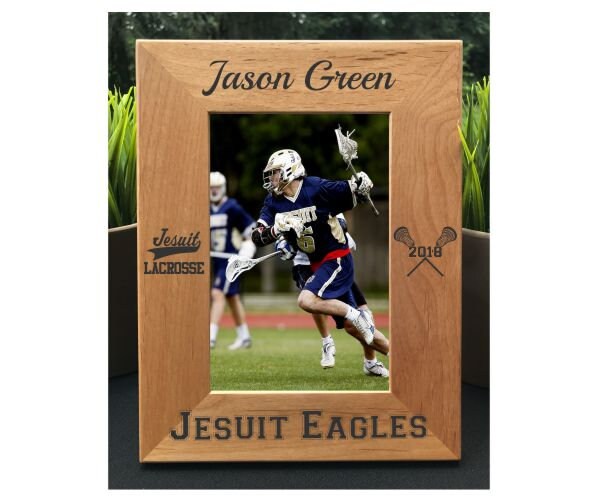 Lacrosse // Personalized Engraved Photo Frame // Picture Frame // High