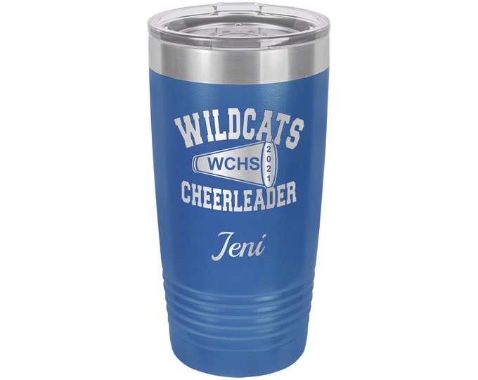 Cheerleader Tumbler // Personalized Engraved // Custom // Mug