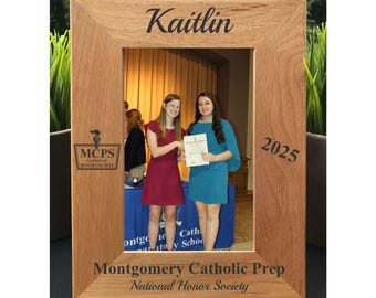 Honor Society // Personalized Engraved Photo Frame // Picture Frame // Gift // National // Junior / Jr. // High School