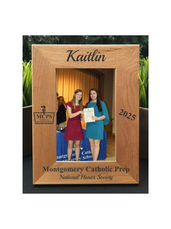 Honor Society // Personalized Engraved Photo Frame // Picture Frame // Gift // National // Junior / Jr. // High School