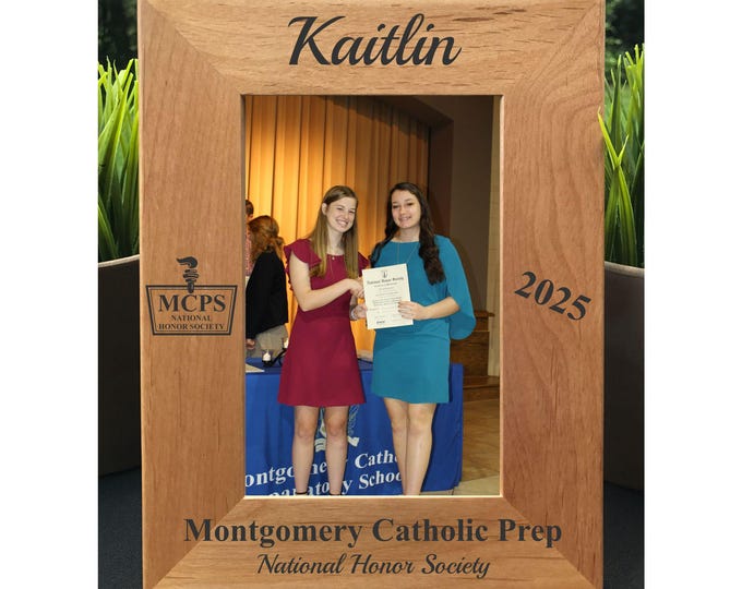 Honor Society // Personalized Engraved Photo Frame // Picture Frame // Gift // National // Junior / Jr. // High School