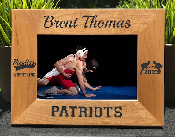 Wrestling // Personalized Engraved Photo Frame // Picture Frame // Wrestler