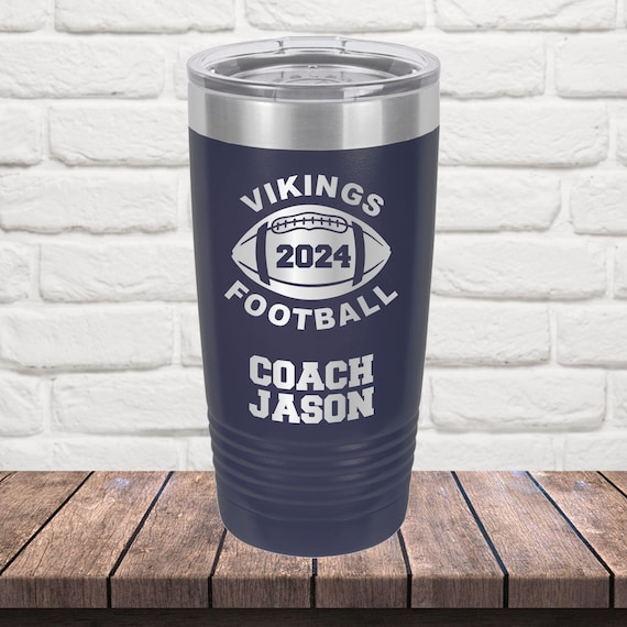 Football Coach Tumbler ~ Personalized Engraved