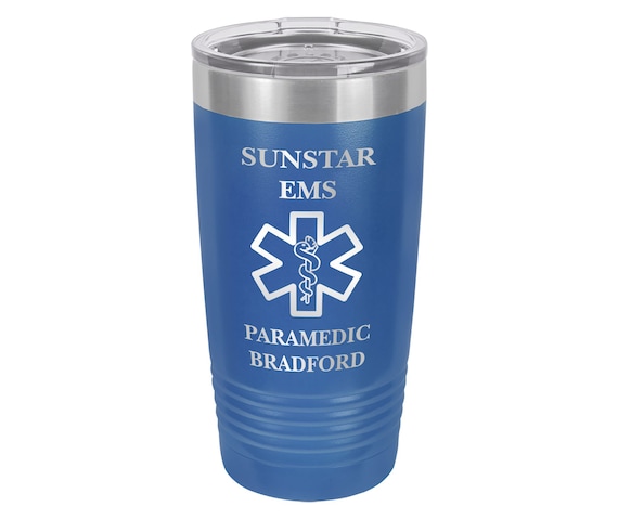 EMT Paramedic Travel Tumbler // Personalized Engraved // Custom // Mug