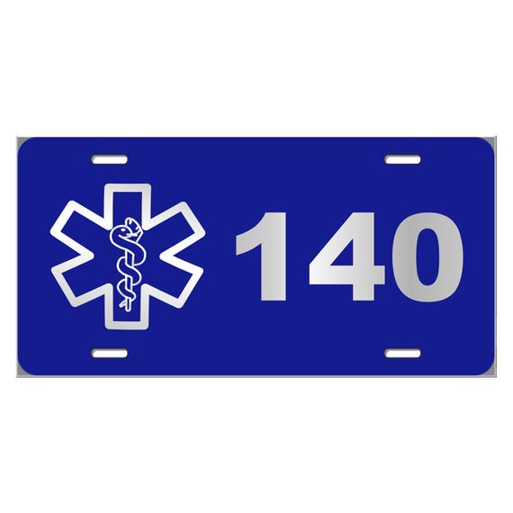 Personalized EMT/Paramedic License Plate - Custom Engraved EMS Gift