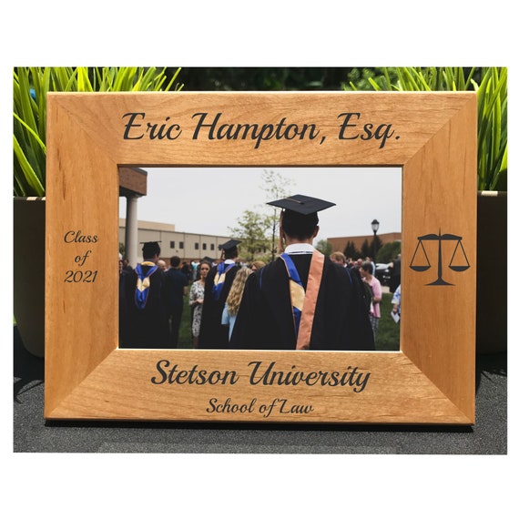 Law School Graduation // Personalized Engraved Photo Frame // Class of 2024 // Lawyer // Attorney // Esquire