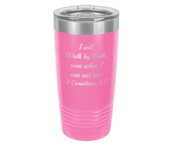 Christian Life Bible Verse Tumbler // Personalized Engraved // Custom // Mug