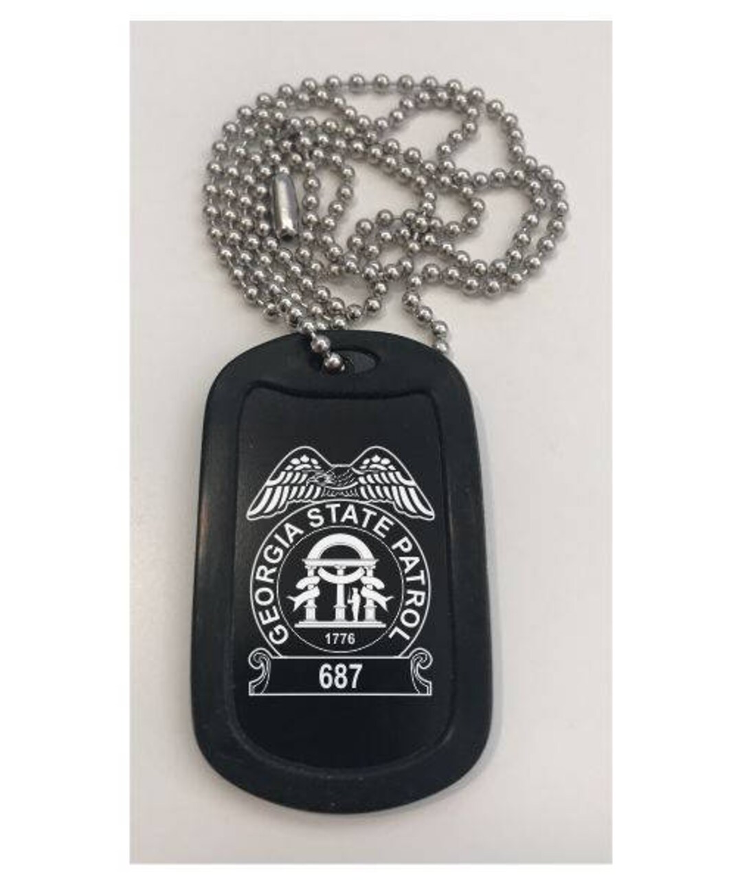 Police Dog Tag Necklace Sheriff Trooper Agent Detective Deputy Child Gift Etsy Canada