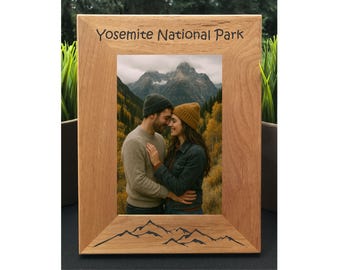 National Park Vacation Custom Engraved Photo Frame | Personalized Keepsake for Cherished Memories | Nautical Decor