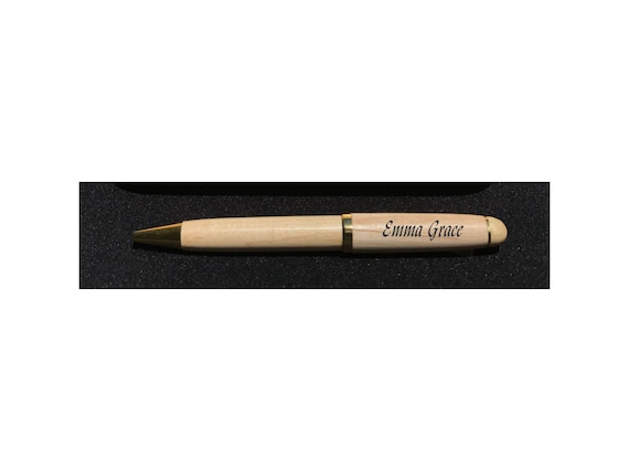 Maple Personalized Engraved Ballpoint Pen // Gift