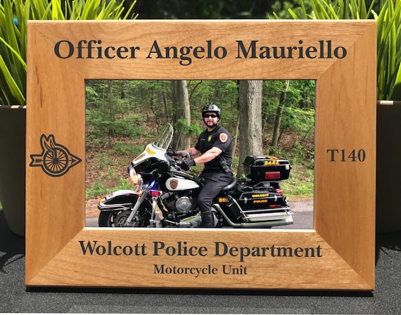 Police Motorcycle Unit // Personalized Engraved Photo Frame // Picture Frame // Law Enforcement // Sheriff // Trooper // Motor